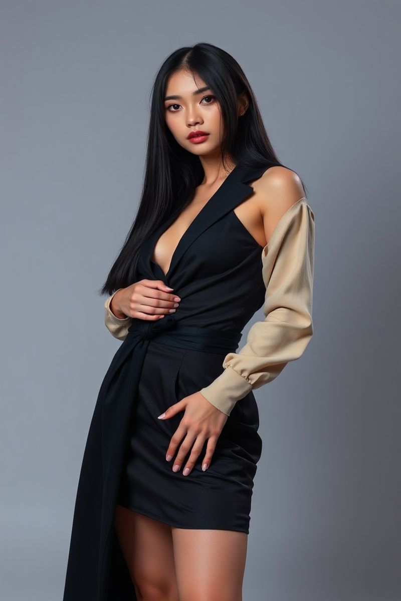 Maya Angelica Santos full body editorial pose