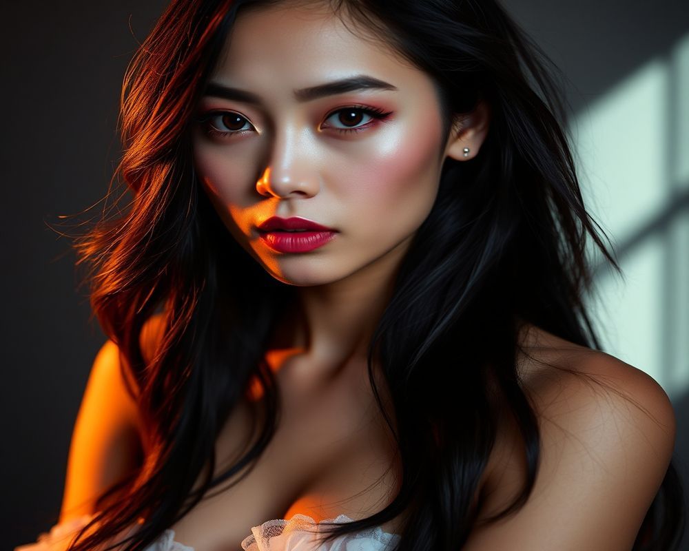 Maya Reyes high fashion editorial photograph