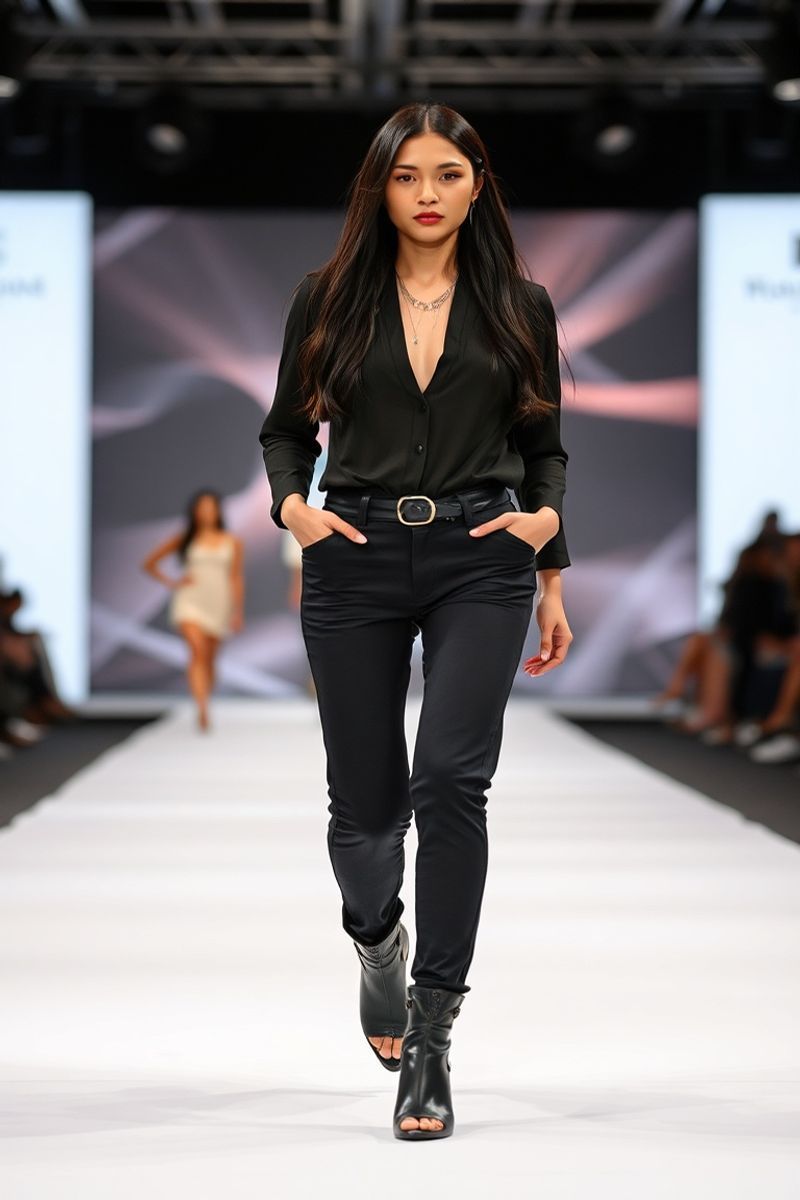 Maya Reyes fashion runway walk