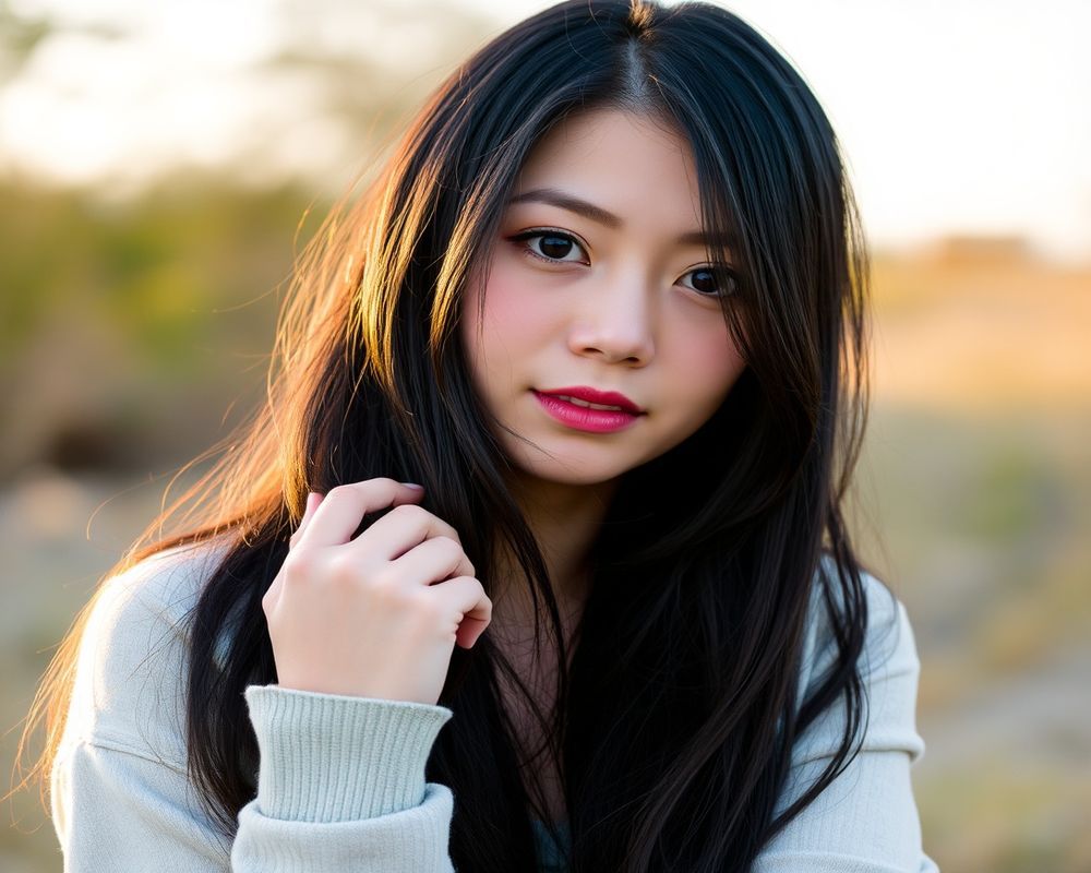 Mei Lin Chen lifestyle personality shot in natural outdoor setting