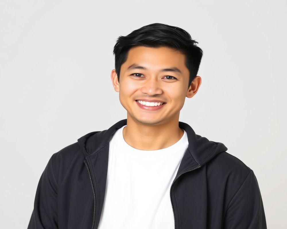 Miguel Santos-Reyes commercial brand campaign with natural smile