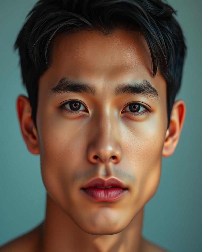 Miguel Santos beauty close-up portrait with soft lighting