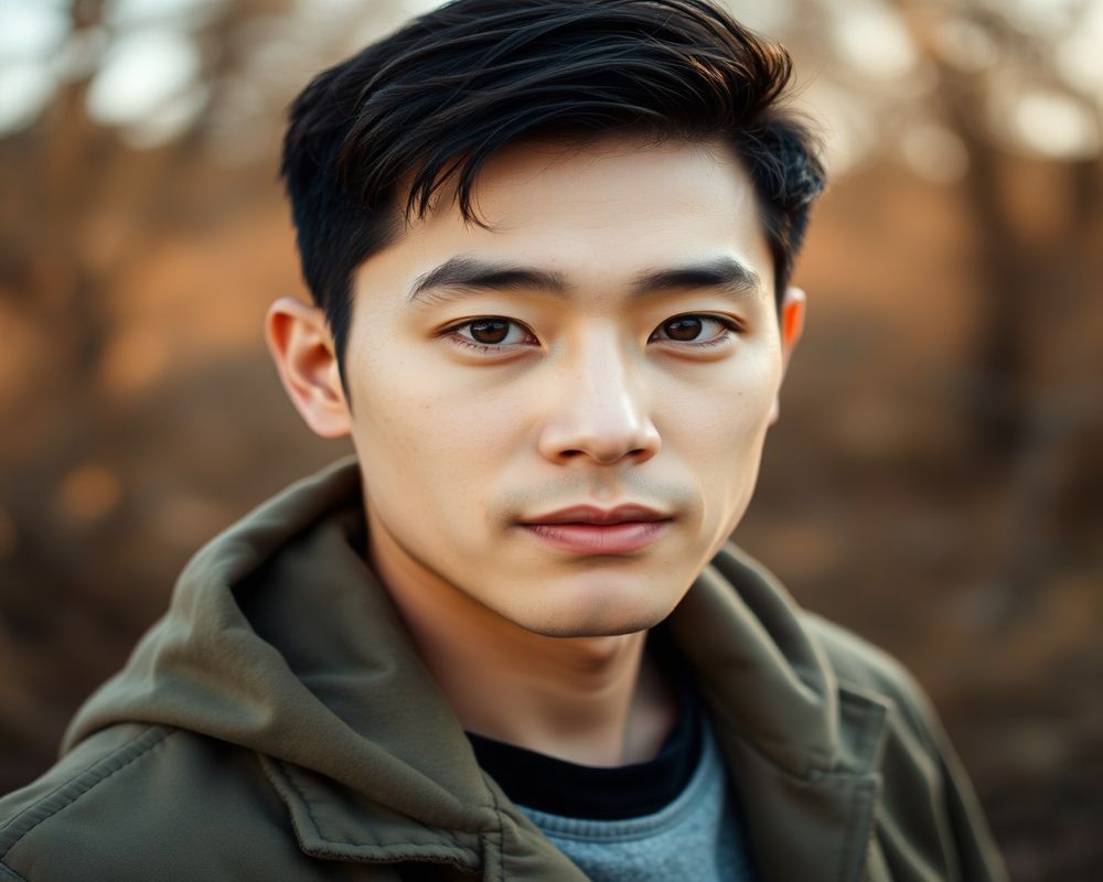 Min-Ho Kang natural outdoor lifestyle portrait