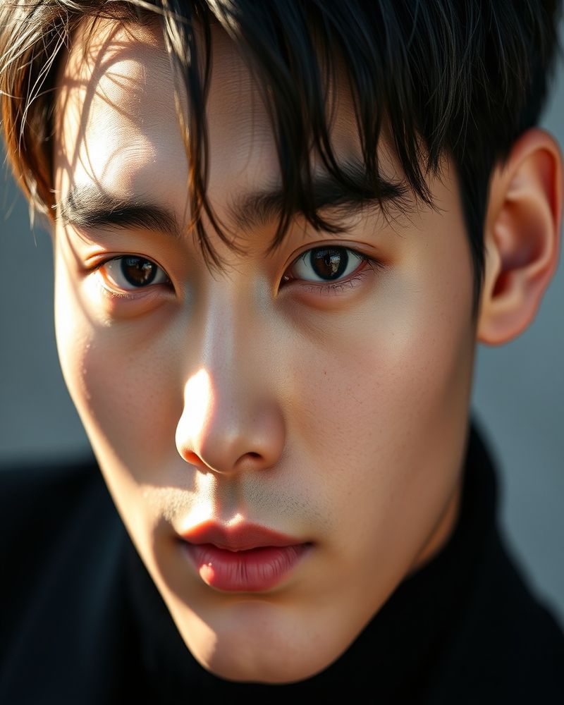 Min-Ho Kang beauty close-up portrait