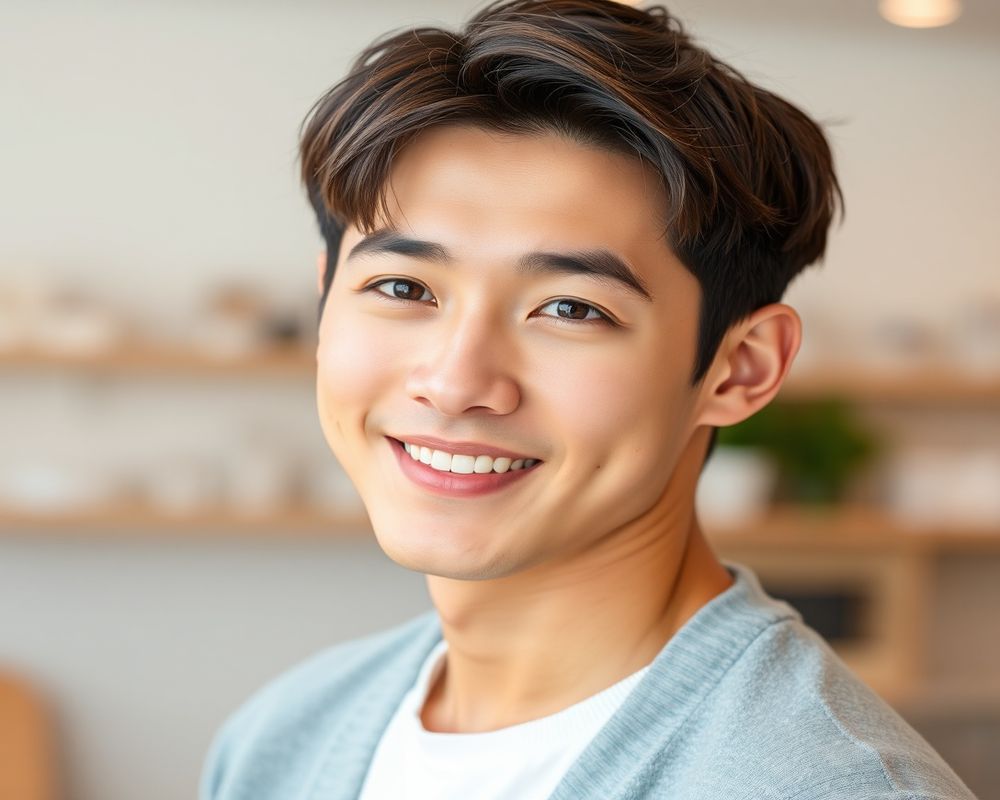 Min-Ho Park commercial brand campaign with natural smile