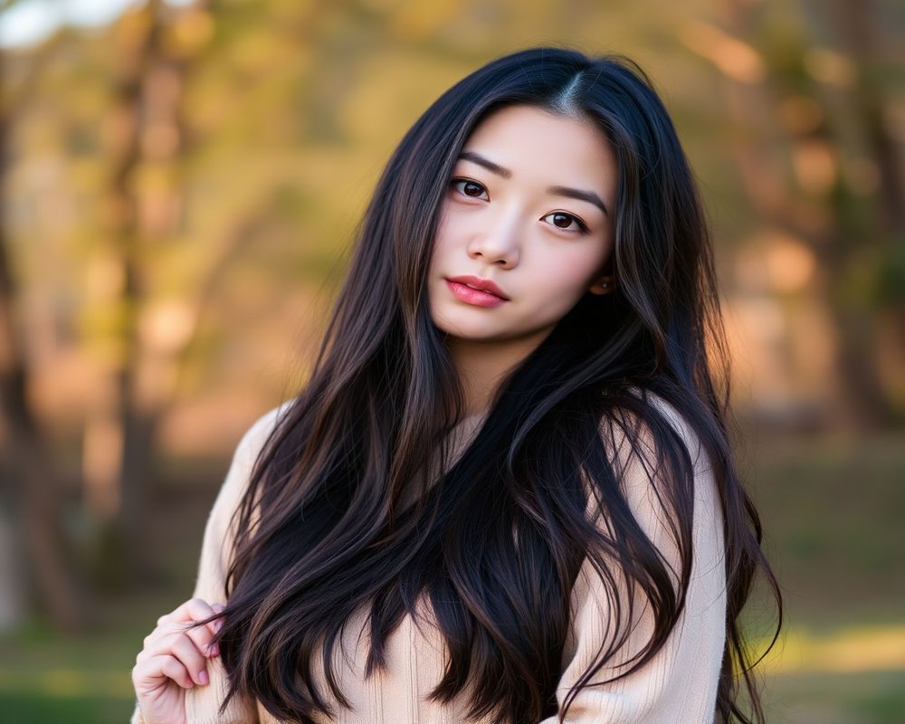 Min-Ji Lee lifestyle personality shot in natural outdoor setting