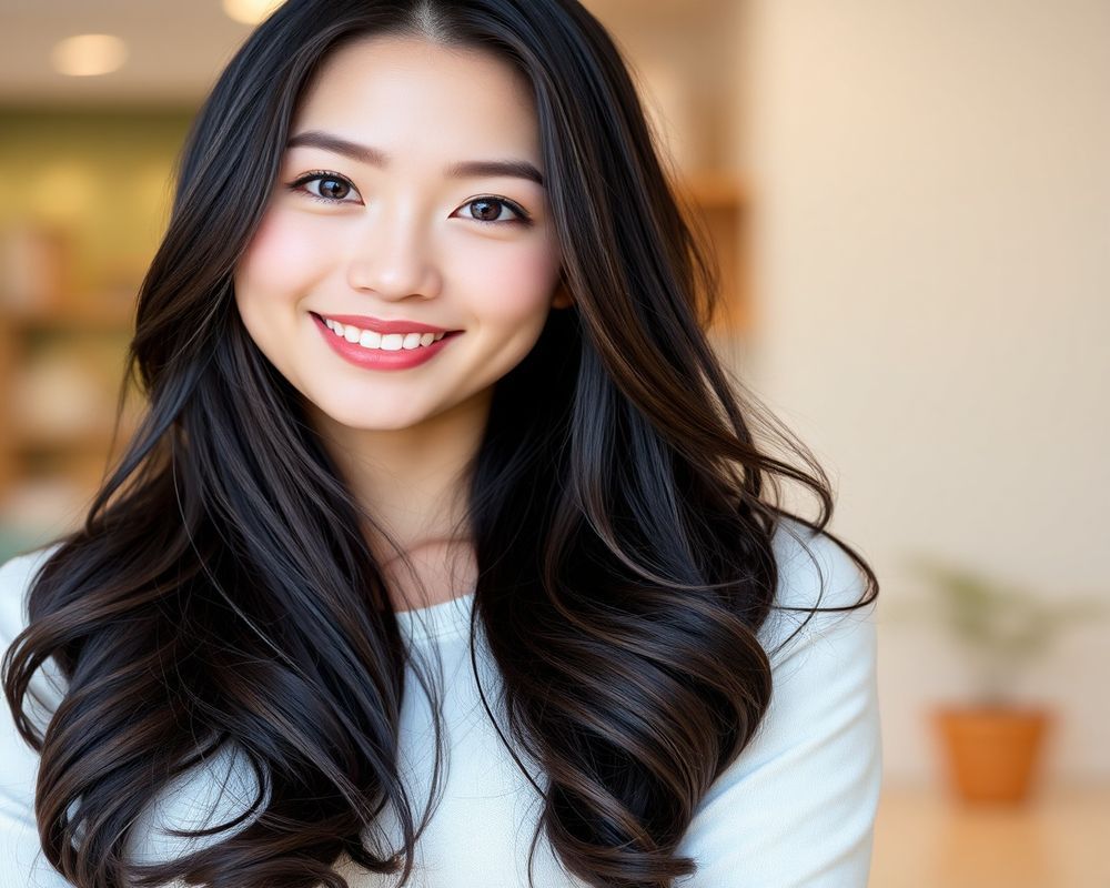 Min-Ji Lee commercial brand campaign with natural smile