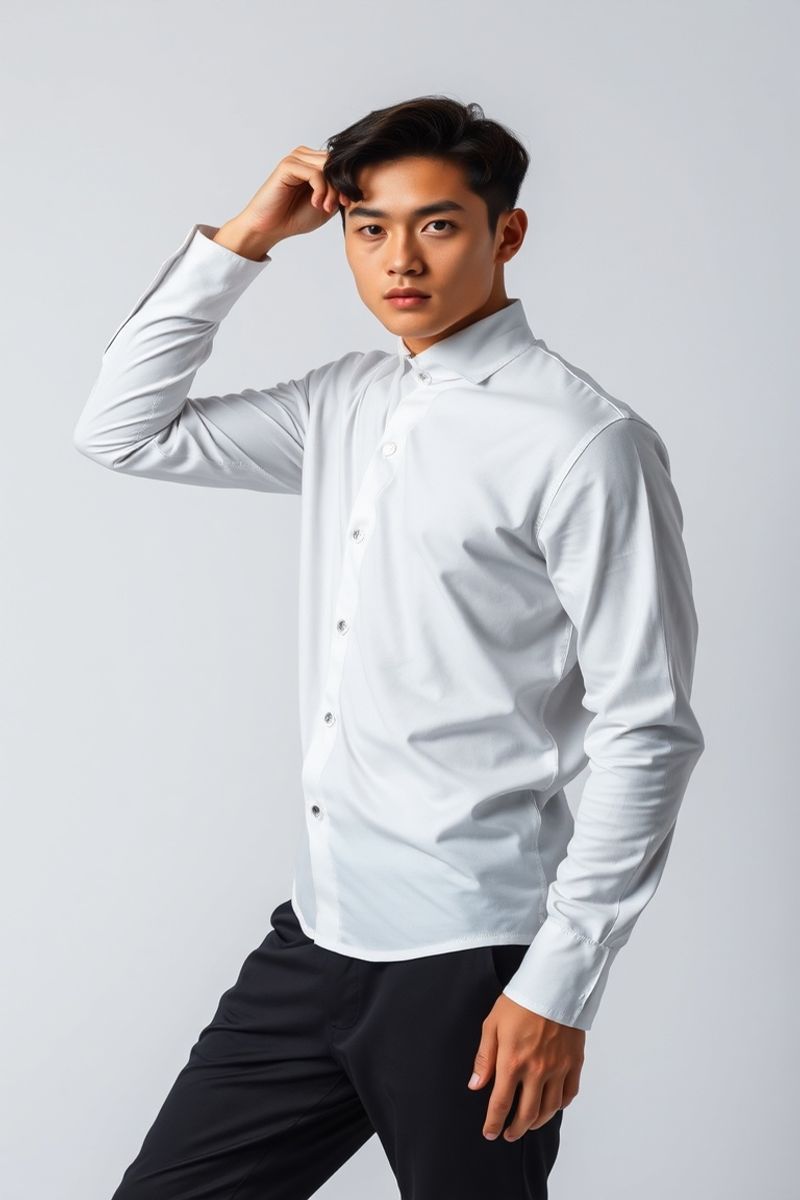 Min-jun Park full body editorial pose