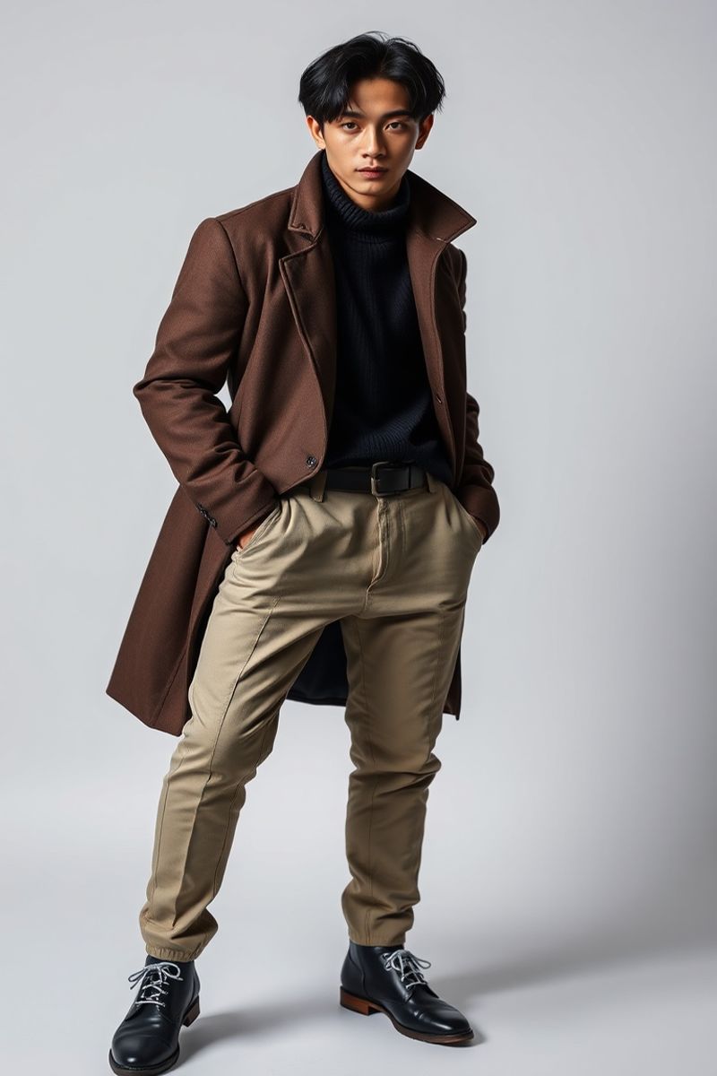 Minho Kang full body editorial pose
