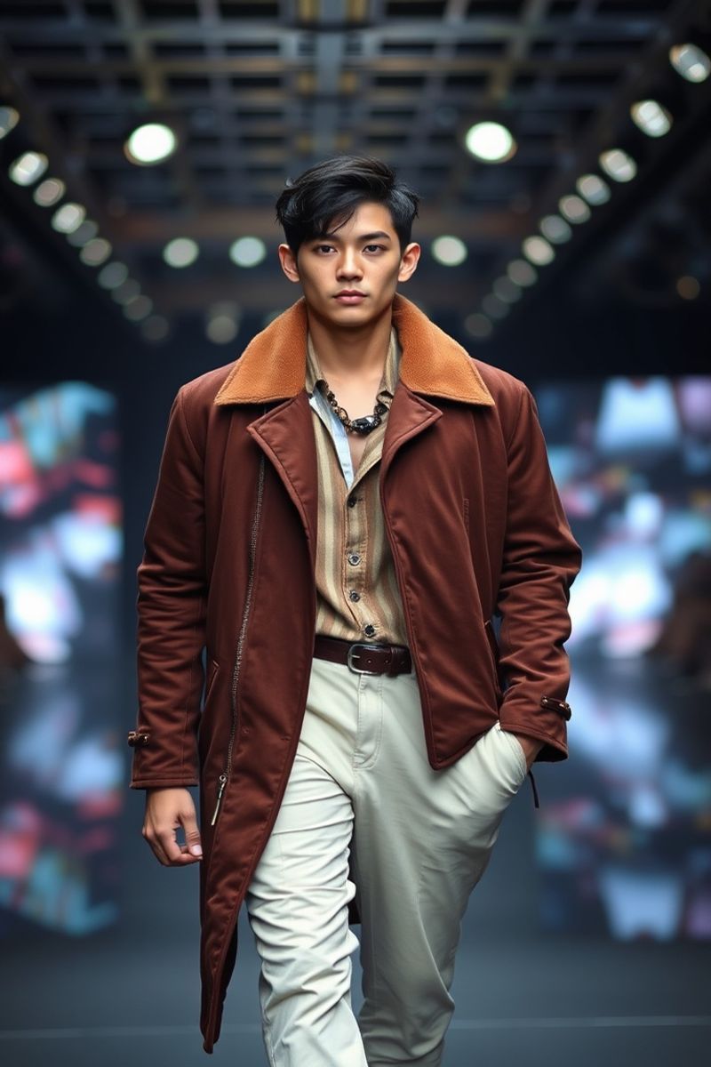Minho Kang fashion runway walk