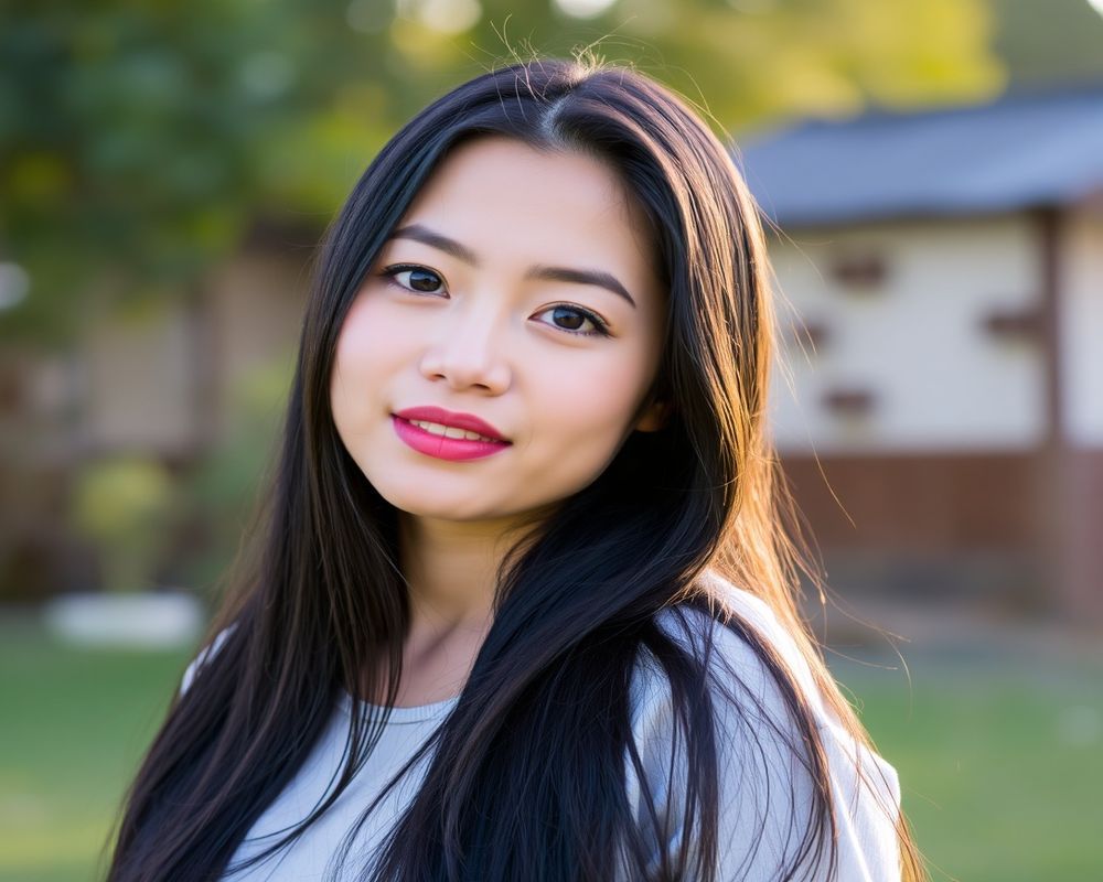 Nadira Putri lifestyle personality shot in natural outdoor setting