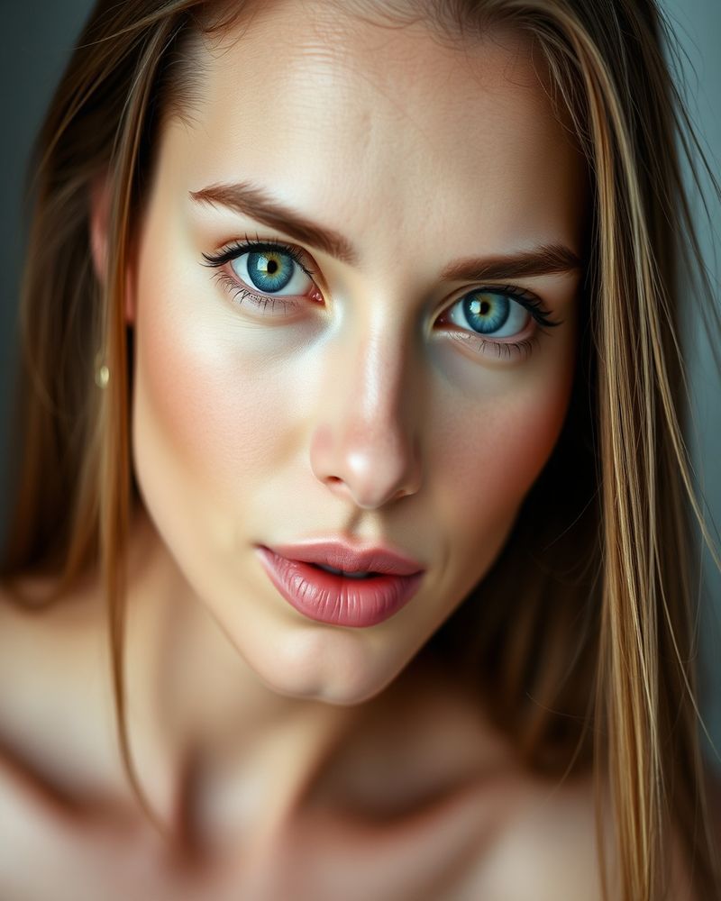 Natasha Volkova beauty close-up portrait with soft lighting