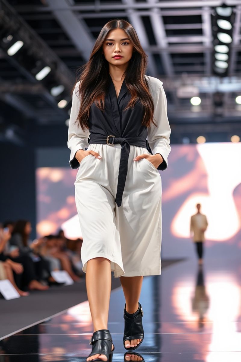 Nattapong Wijaya fashion runway walk