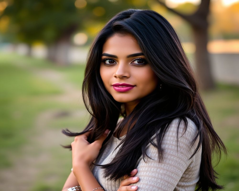 Neha Patel natural outdoor lifestyle portrait