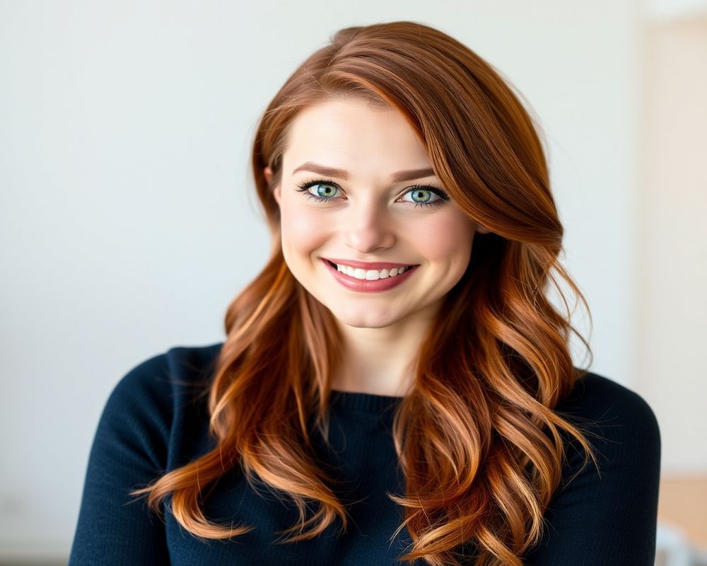 Olivia Bennett commercial brand campaign with natural smile