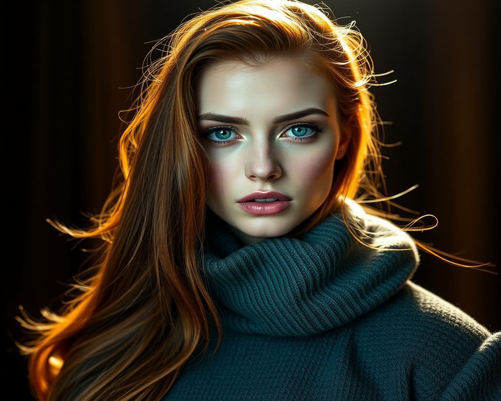 Poppy Sinclair high fashion editorial