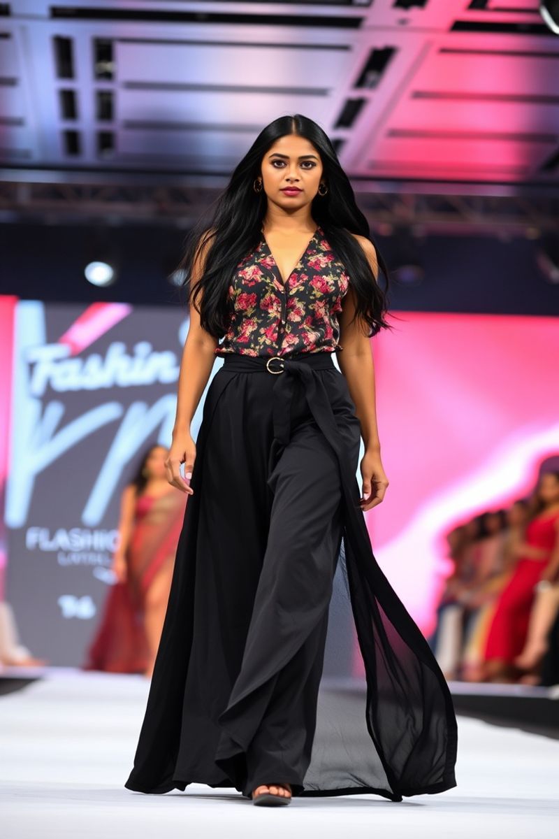 Priya Kapoor fashion runway walk in designer clothing