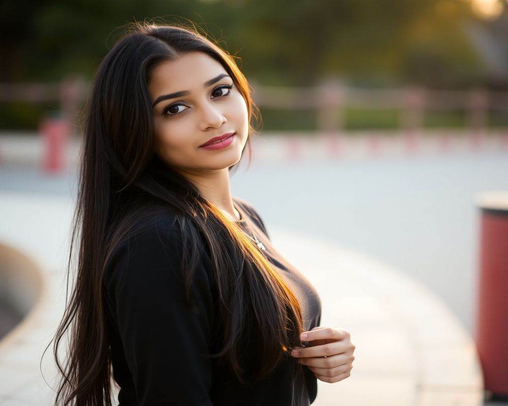 Priya Malhotra lifestyle personality shot in natural outdoor setting