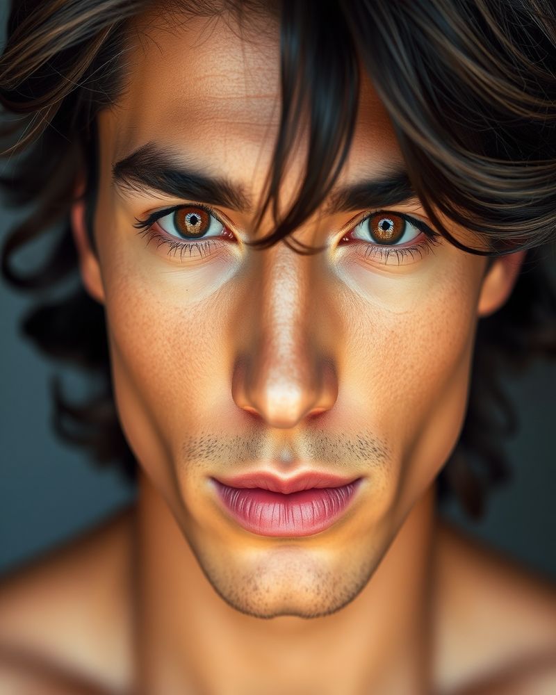 Rafael Mendes beauty close-up portrait with soft lighting