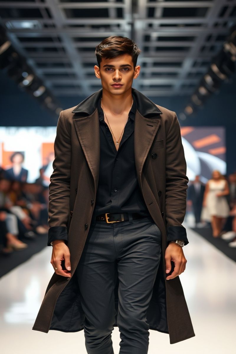 Rafael Monteiro Silva fashion runway walk