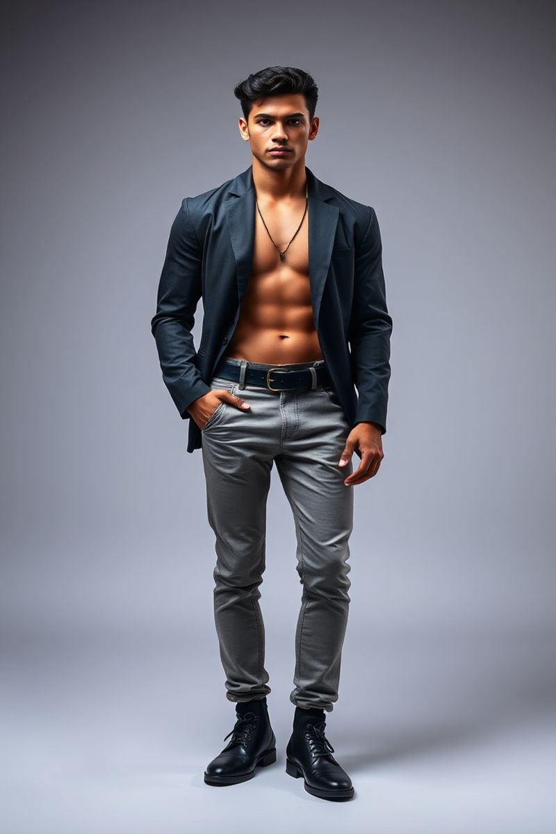Rafael Oliveira full body editorial pose
