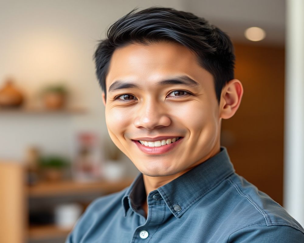 Rafael Santos commercial brand campaign with natural smile