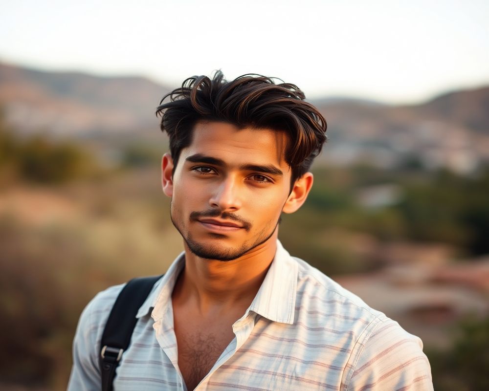 Rafael Silva lifestyle personality shot in natural outdoor setting