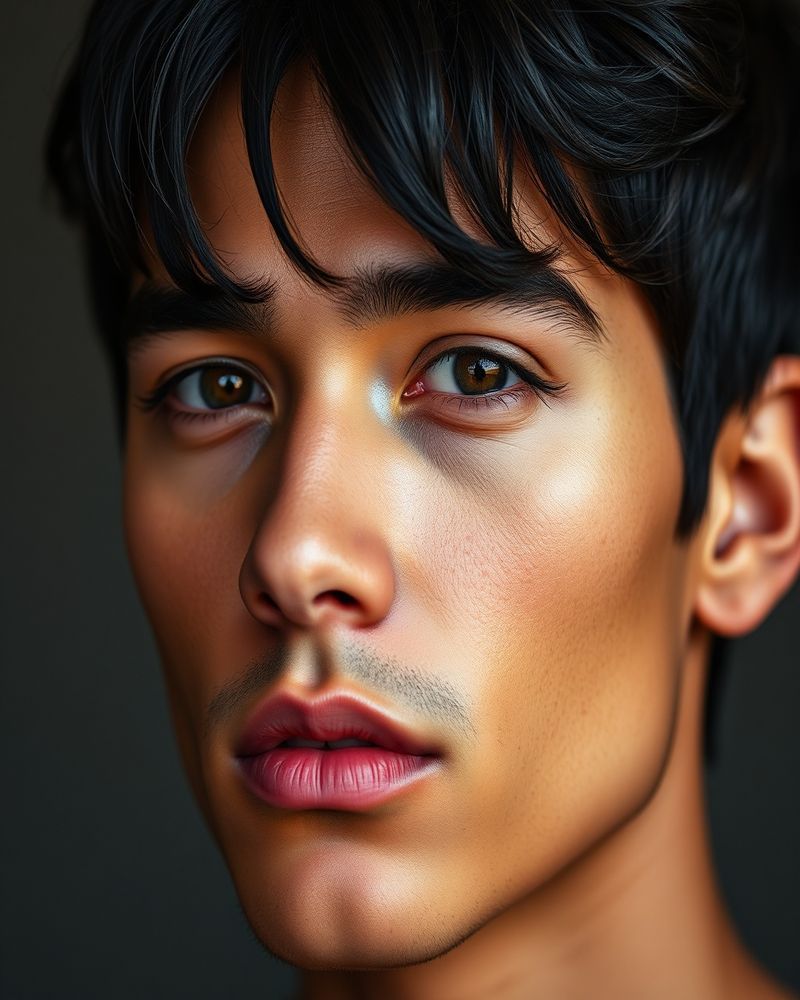 Rafael Suarez beauty close-up portrait