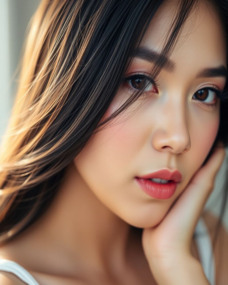 Reina Salcedo beauty close-up portrait