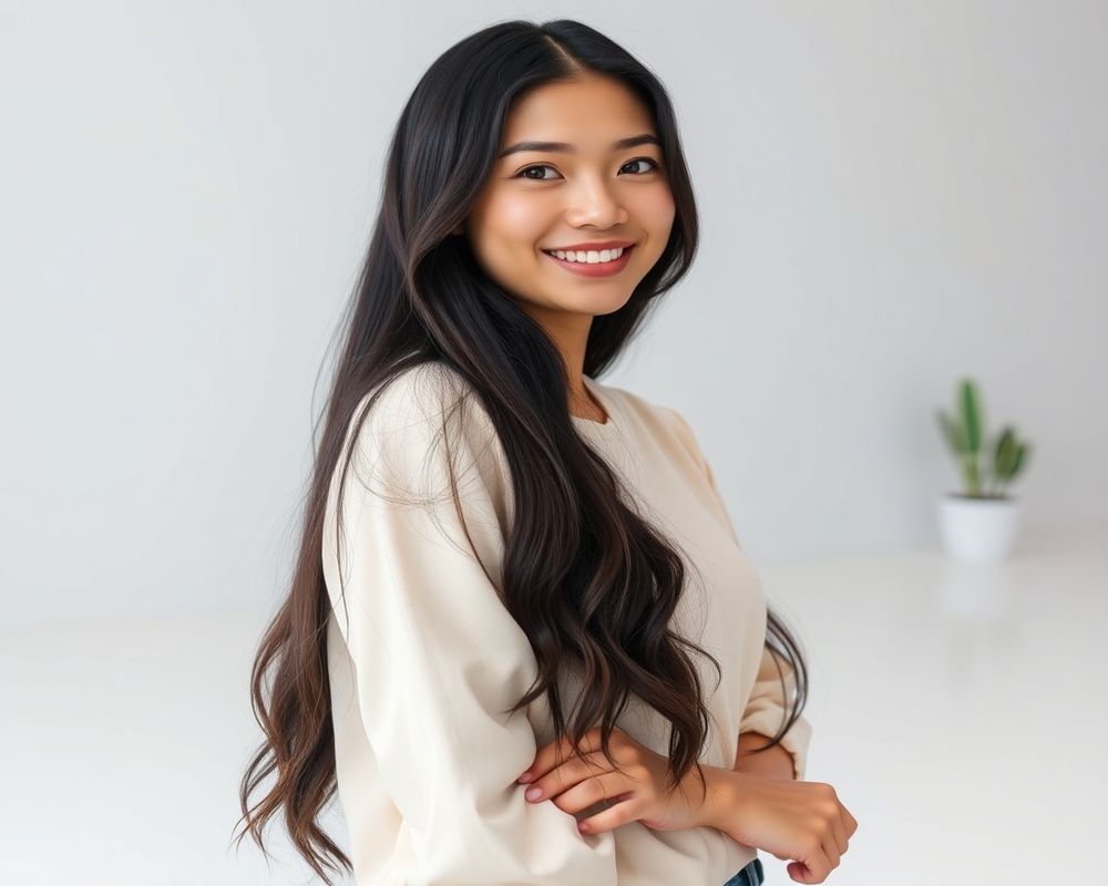 Reina Villanueva commercial brand campaign with natural smile