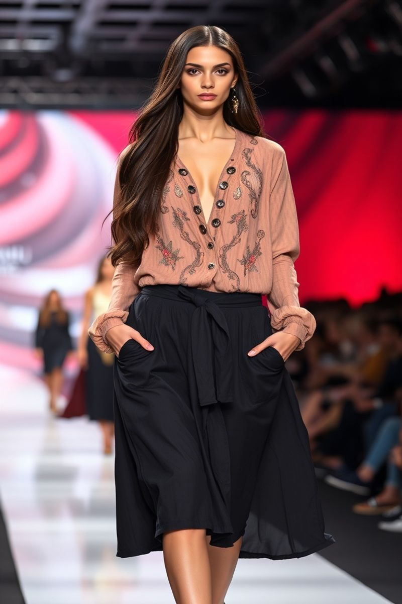 Renata Moreira fashion runway walk