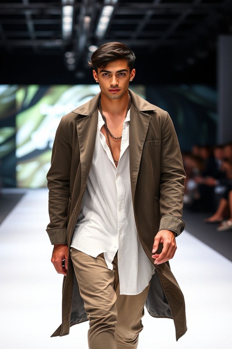 Rodrigo Nascimento fashion runway walk