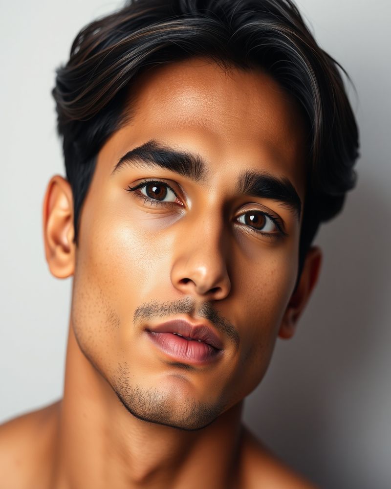 Rohan Malhotra beauty close-up portrait with soft lighting