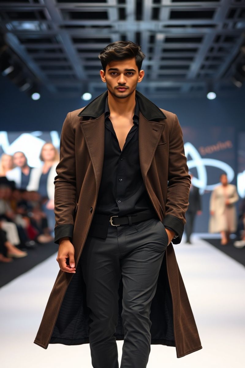 Rohan Malhotra fashion runway walk in designer clothing
