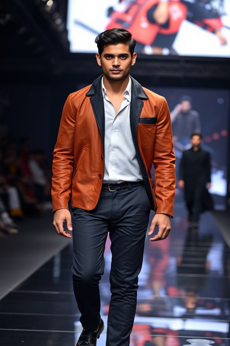 Rohan Mehta fashion runway walk in designer clothing