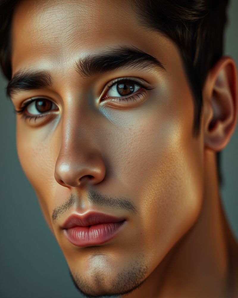 Santiago Moreno beauty close-up portrait