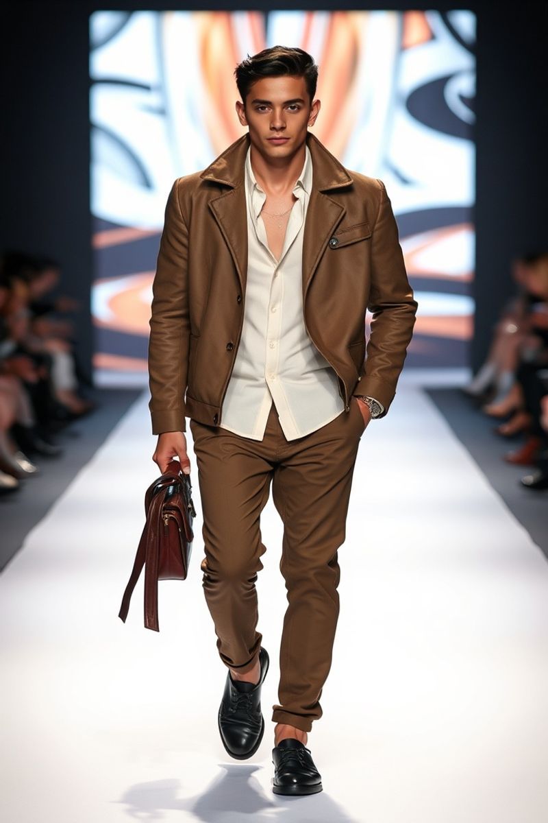 Santiago Moretti fashion runway walk