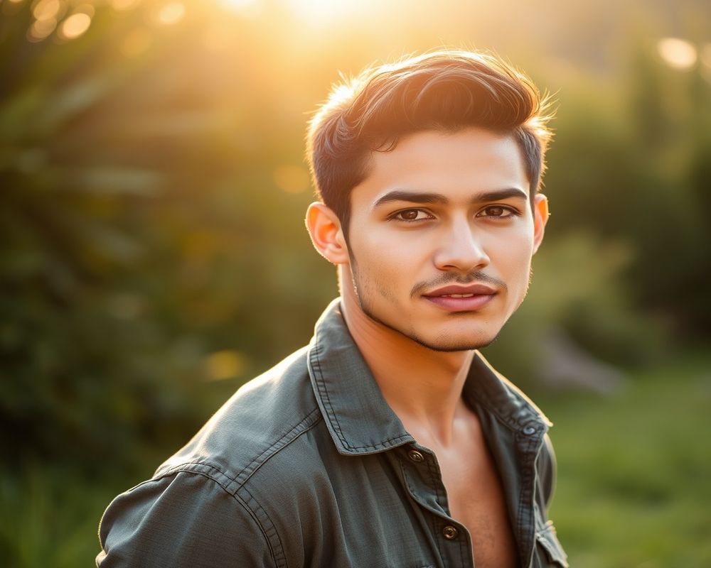 Santiago Vargas lifestyle personality shot in natural outdoor setting