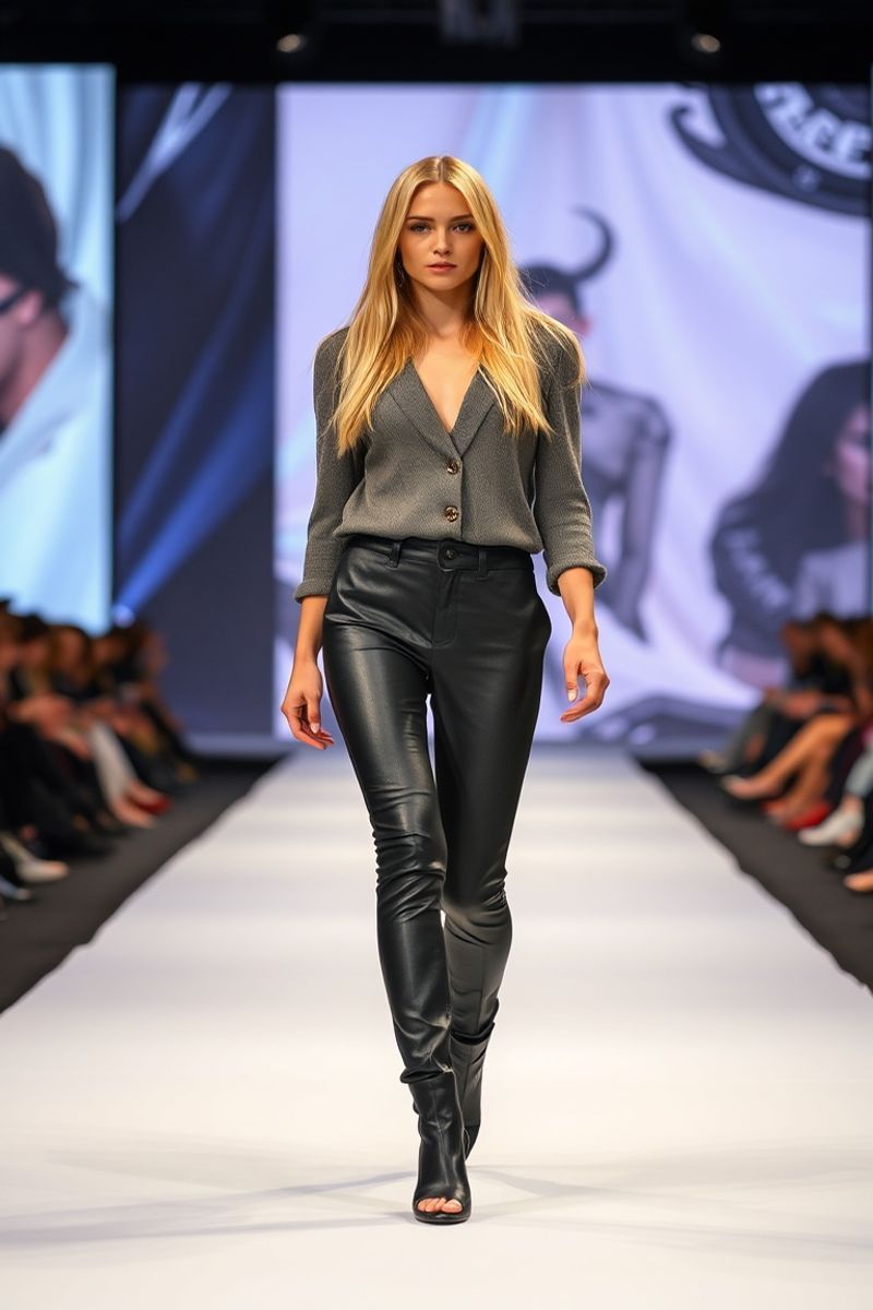 Sara Nielsen fashion runway walk