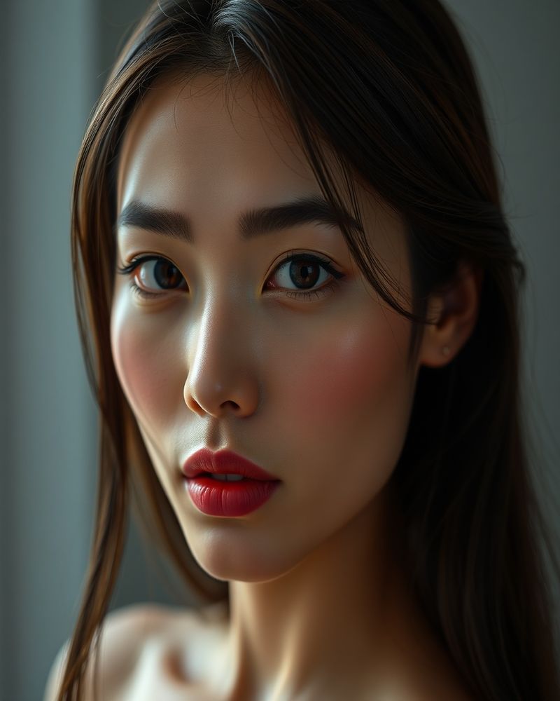 Sari Dewi beauty close-up portrait