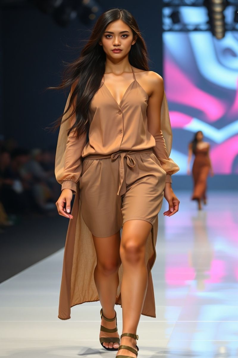 Sari Dewi fashion runway walk