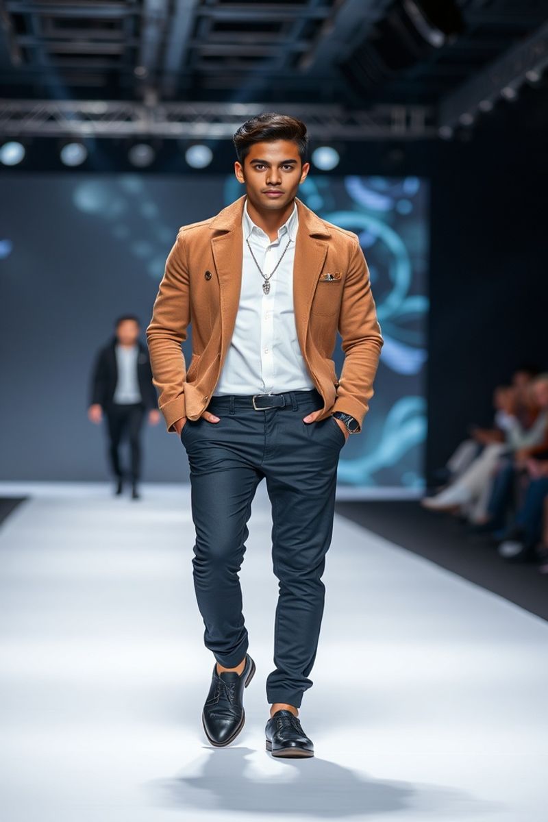 Sebastián Cortés fashion runway walk