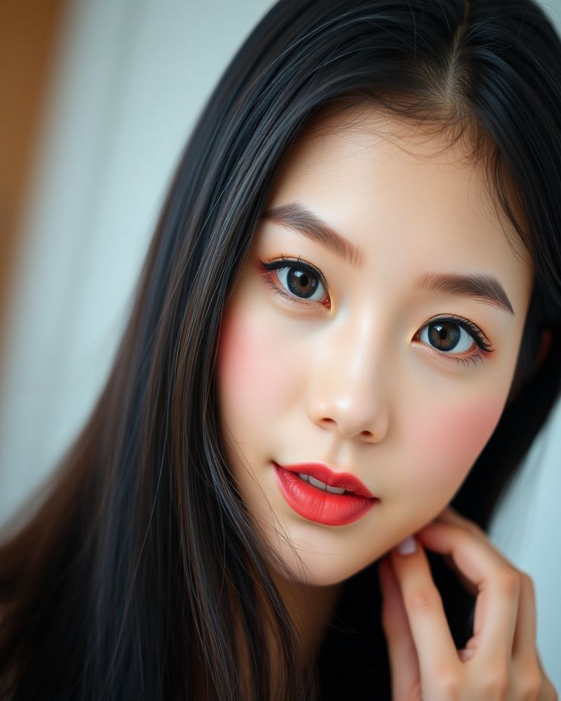 Seo-yeon Kim beauty close-up portrait with soft lighting