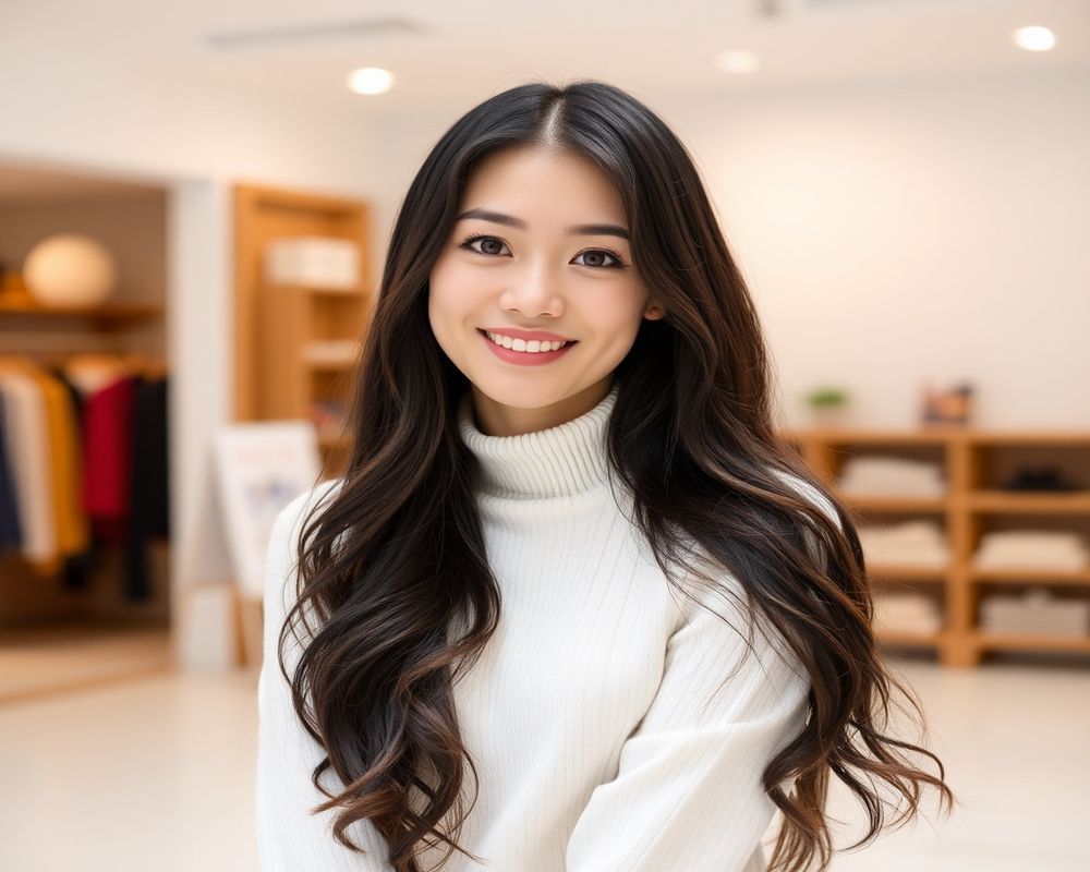 Seo-yeon Kim commercial brand campaign with natural smile