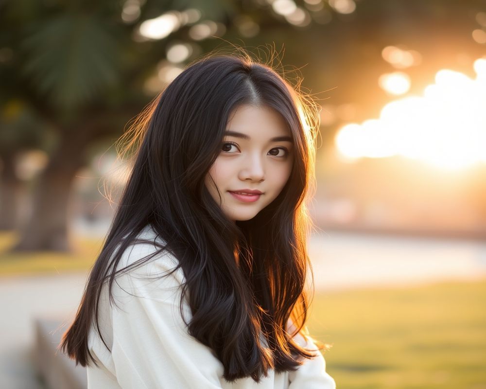 Seo-Yun Kim lifestyle personality shot in natural outdoor setting