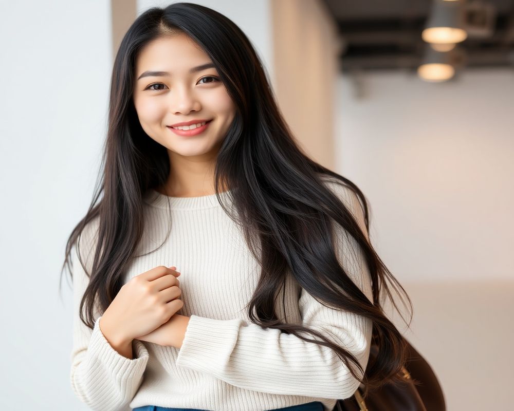 Seo-Yun Kim commercial brand campaign with natural smile