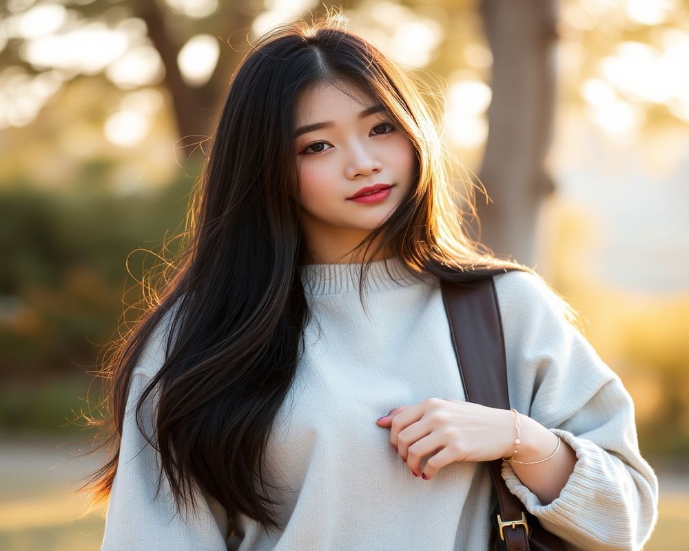 Seo-yun Park lifestyle personality shot in natural outdoor setting