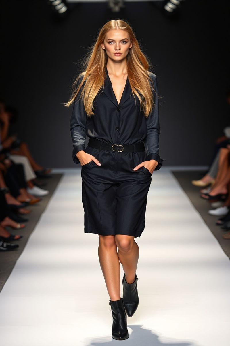 Sienna Blake fashion runway walk in designer clothing