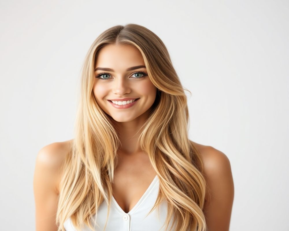 Sienna Blake commercial brand campaign with natural smile