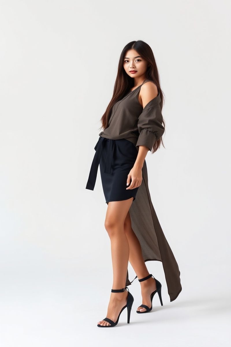 Siriporn Chaisawat full body editorial pose